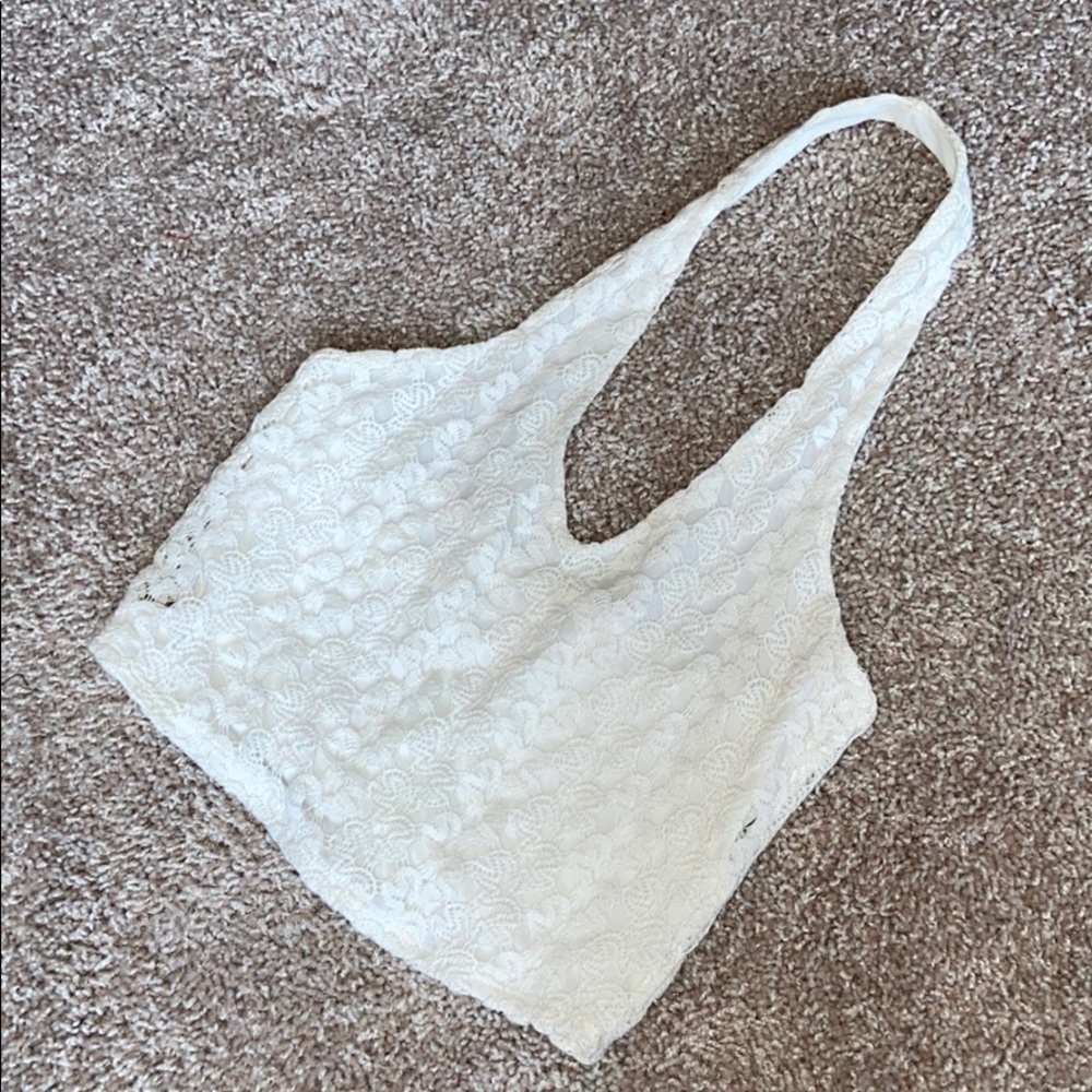 White Halter Top